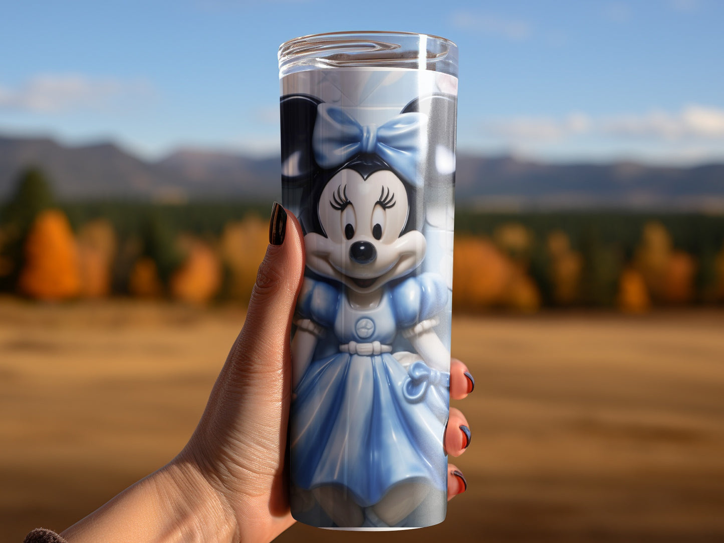 Minnie Mouse in Blue Dress Tumbler for Collectors