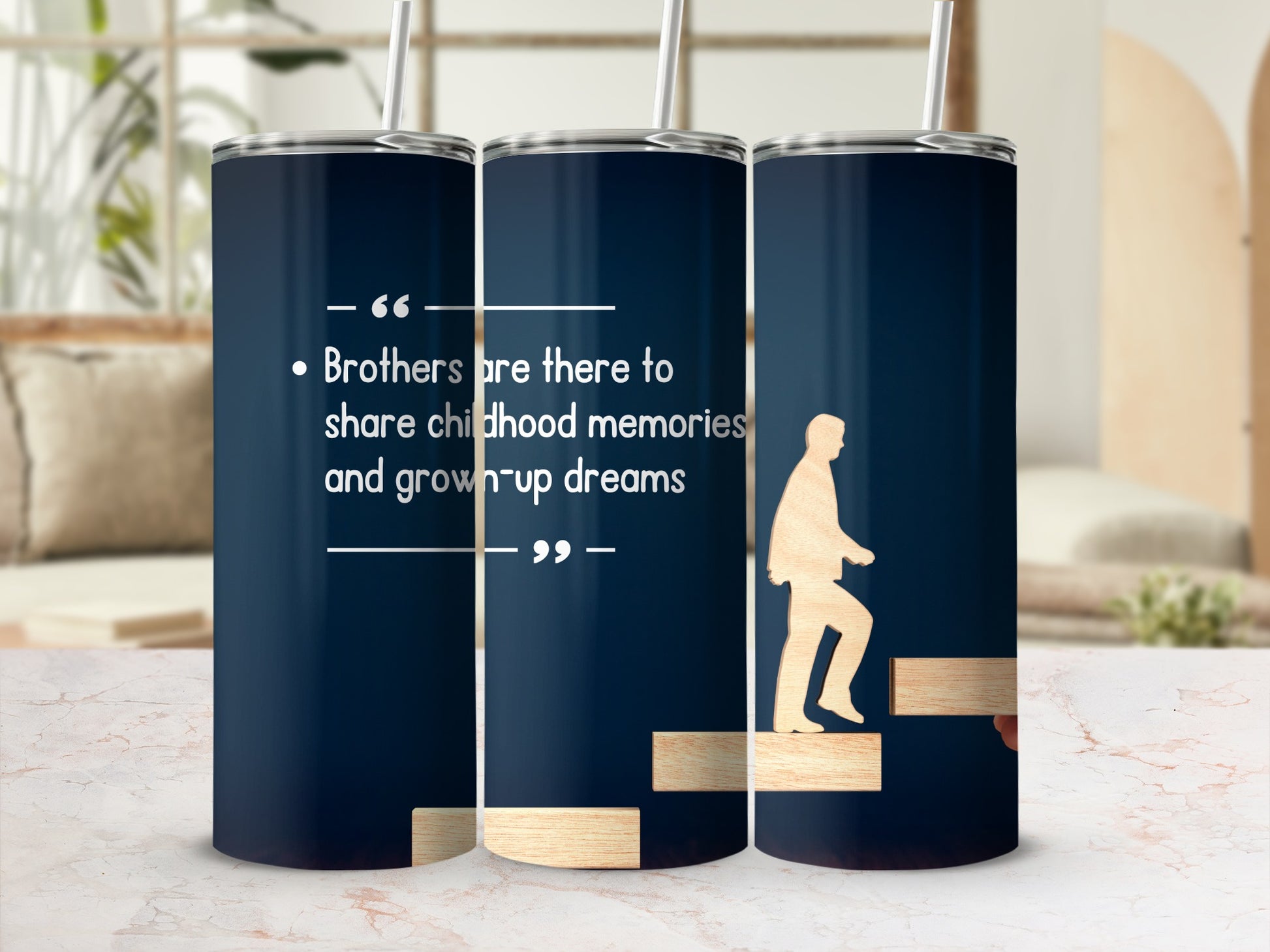 Brothers Share Childhood Memories and Adult Dreams Tumbler