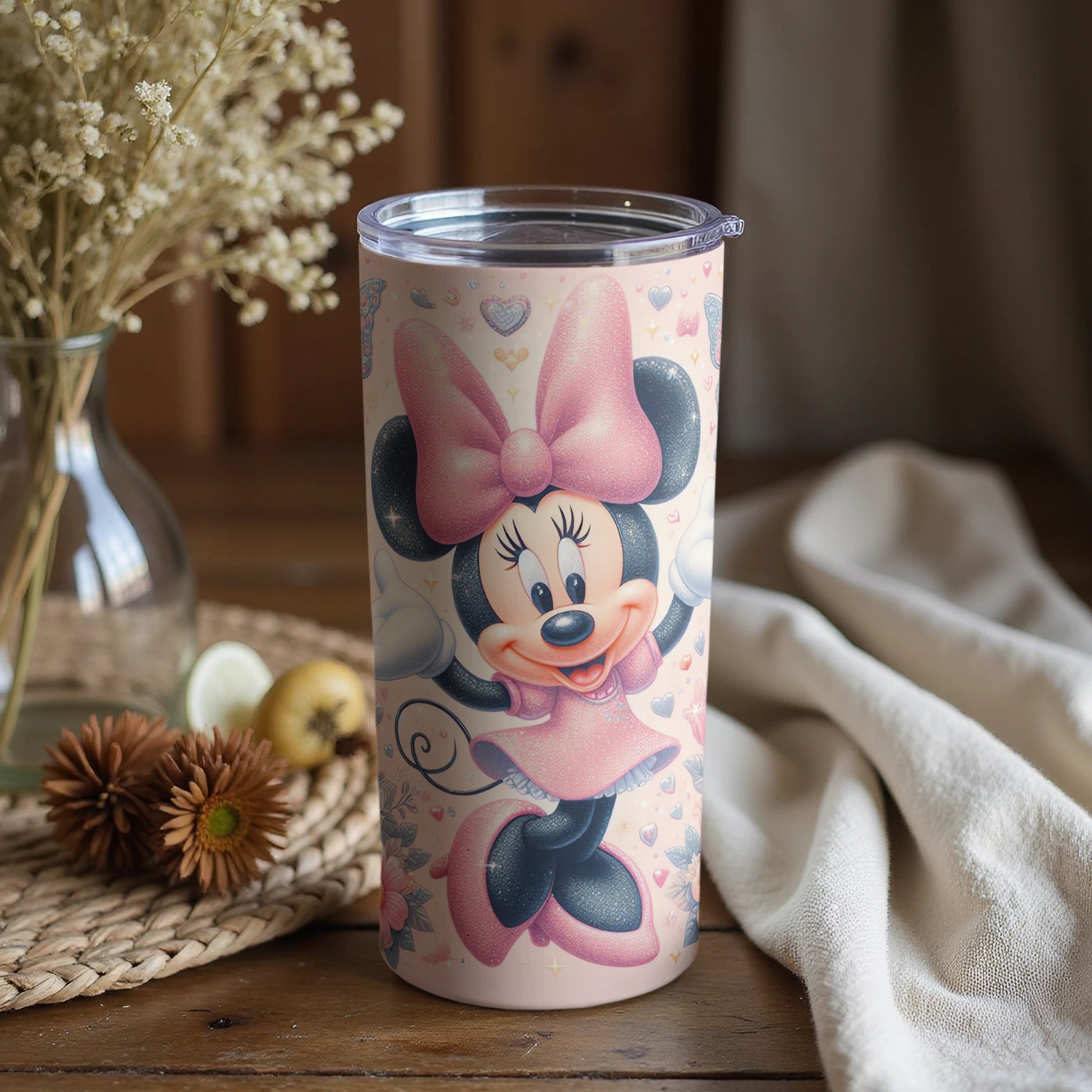 Cute Minnie Mouse Tumbler Perfect for Disney Fans
