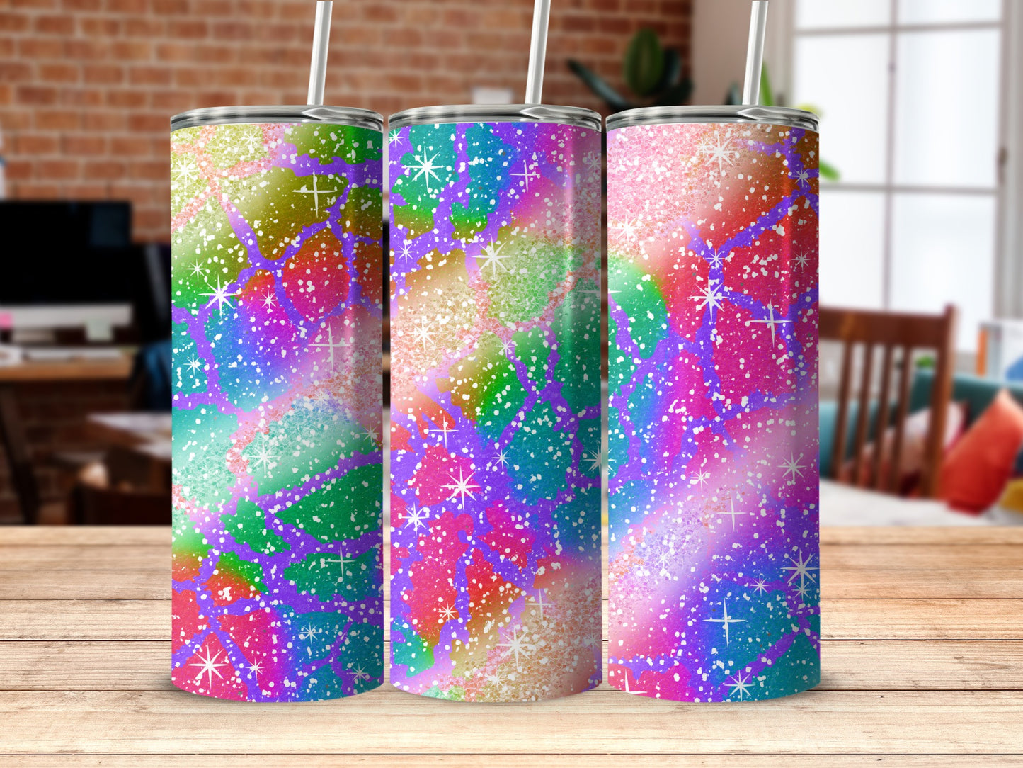 Colorful Sparkle Magic Tall Tumbler Drinkware