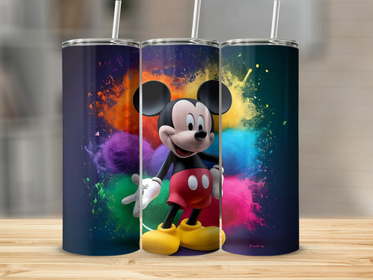 Colorful Mickey Mouse Design Travel Tumbler Product