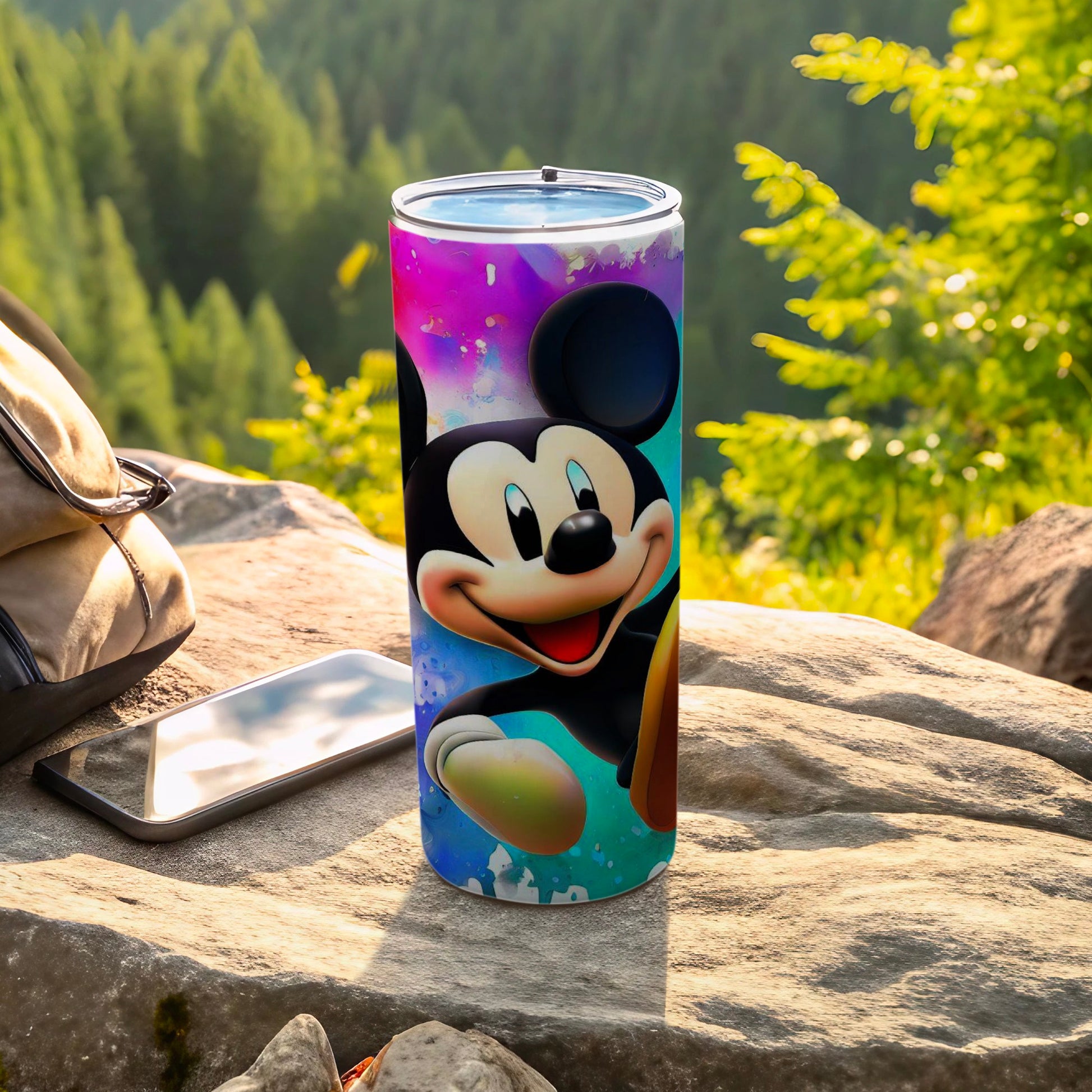 Colorful Mickey Mouse Insulated Travel Tumbler Cup