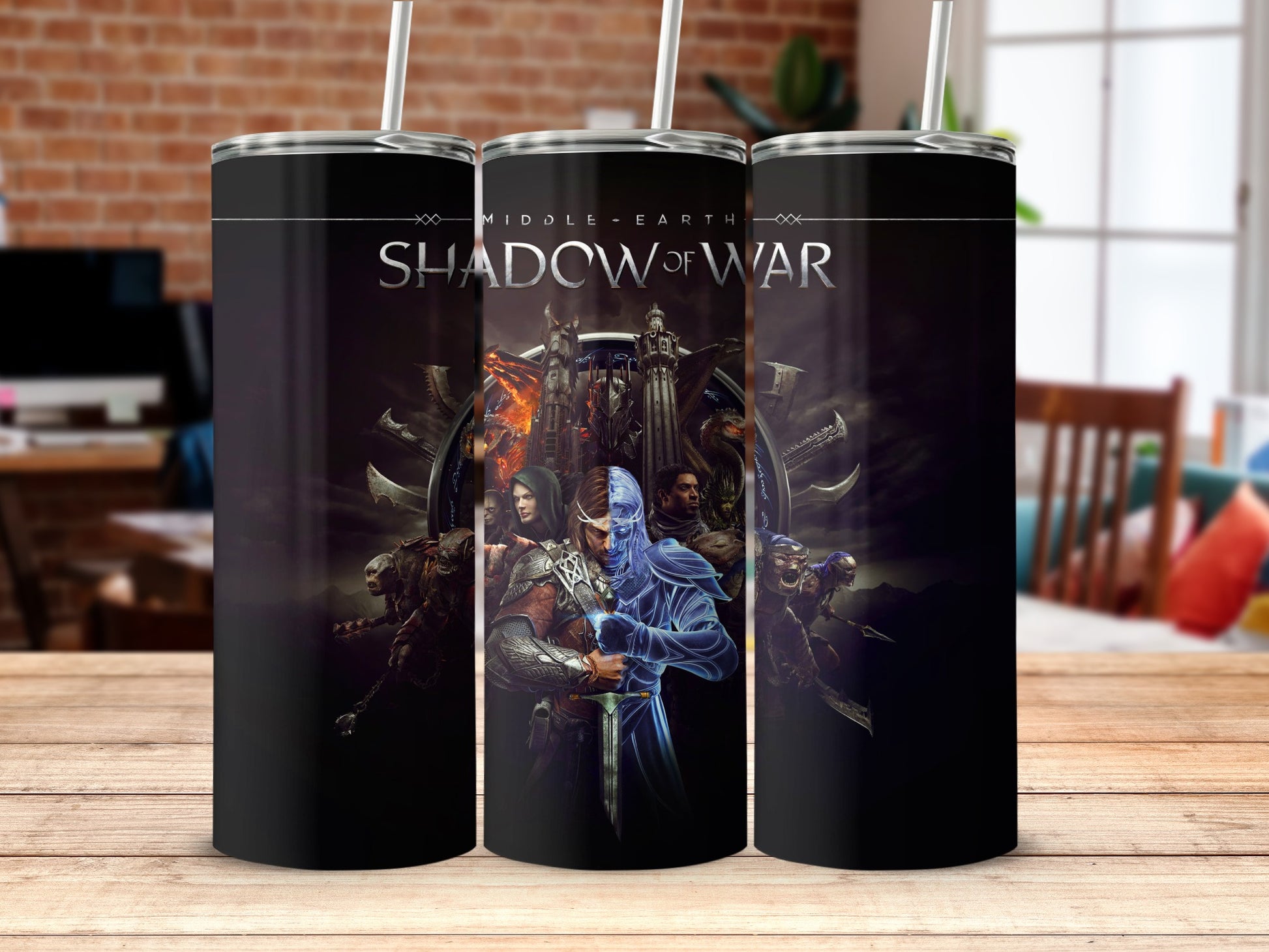 Middle Earth Shadow of War Themed Tumbler