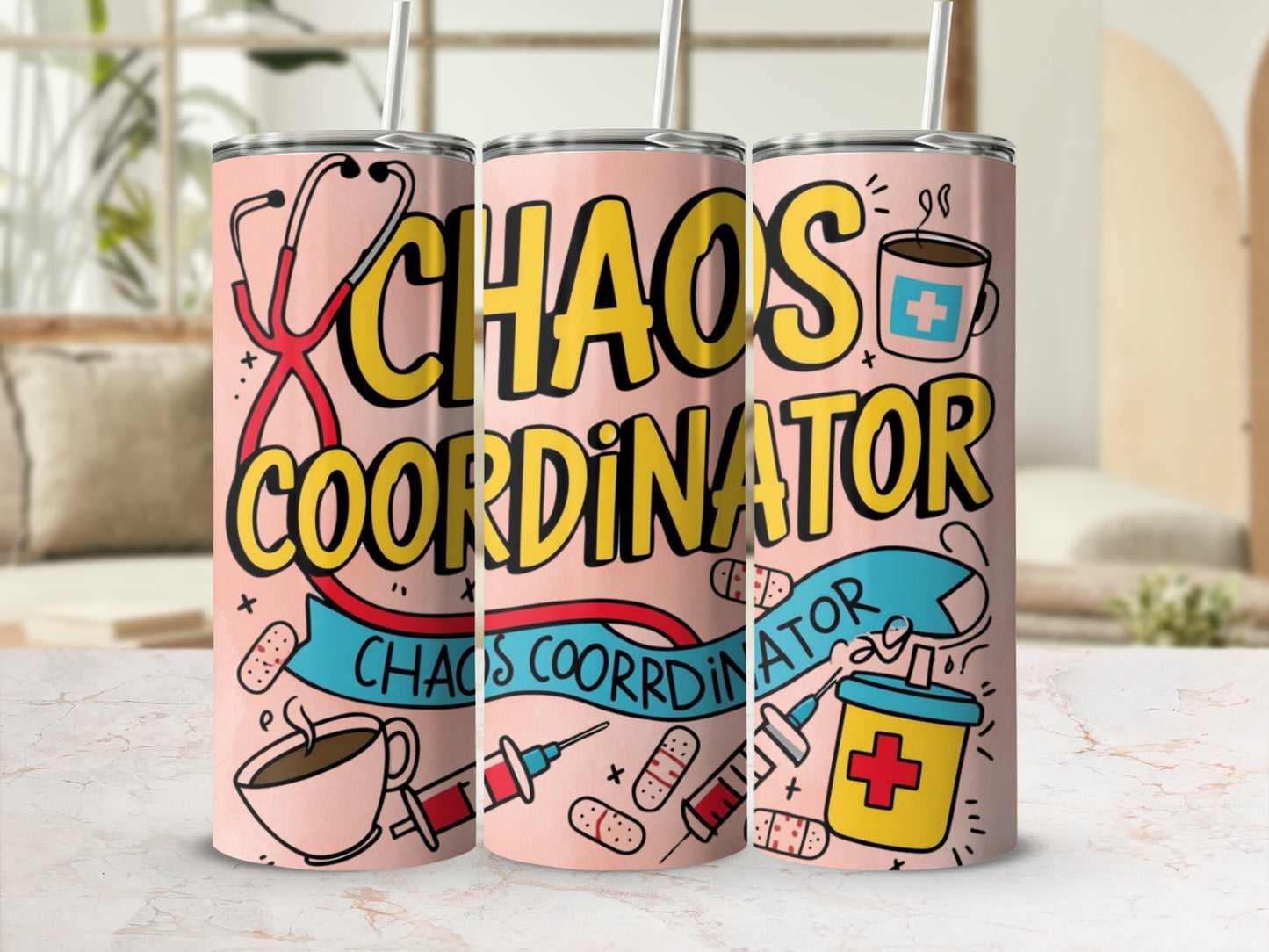 Chaos Coordinator Nurse Stainless Steel Tumbler
