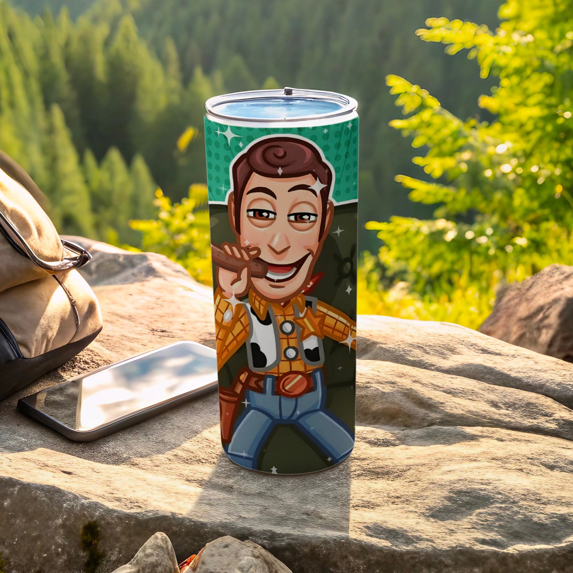 Cartoon Character Travel Tumbler for Outdoor Adventures