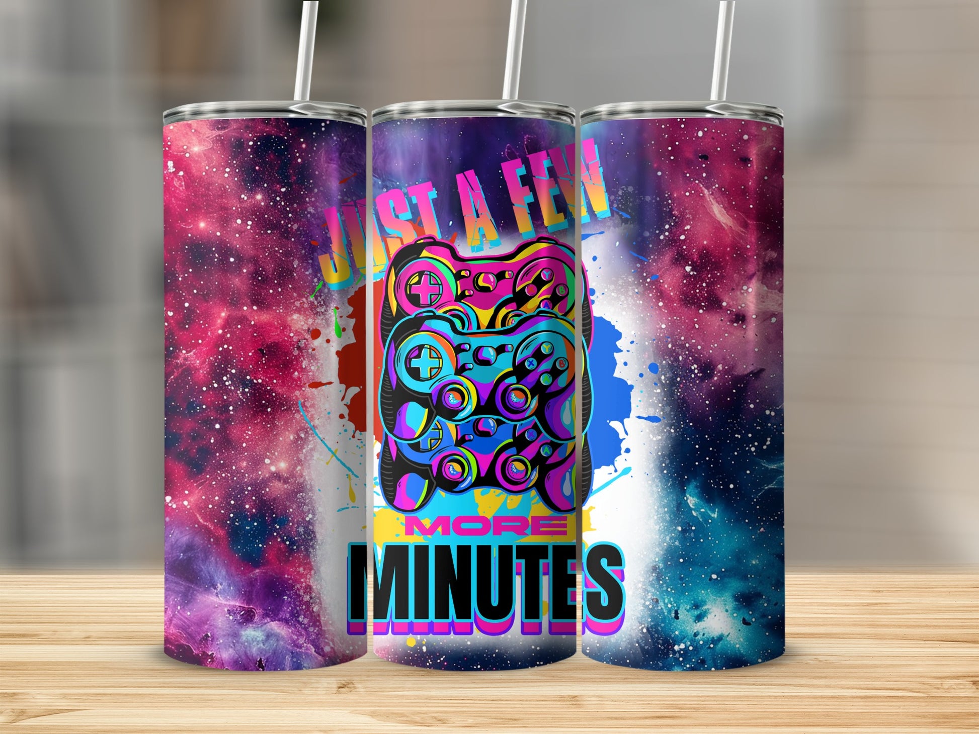Just A Few More Minutes Gamer Design Tumbler