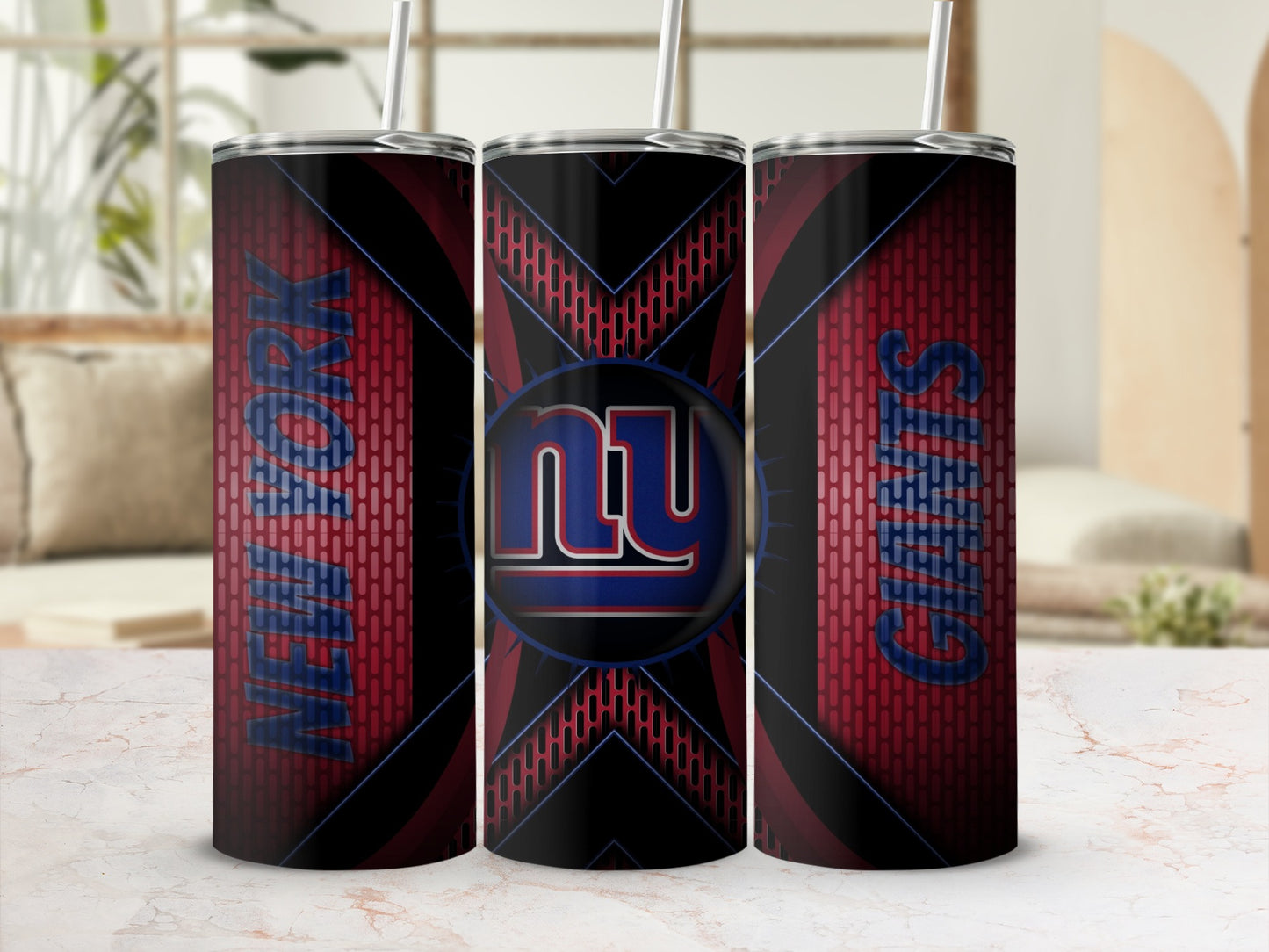 New York Giants Team Logo With Sleek Design Tumblers