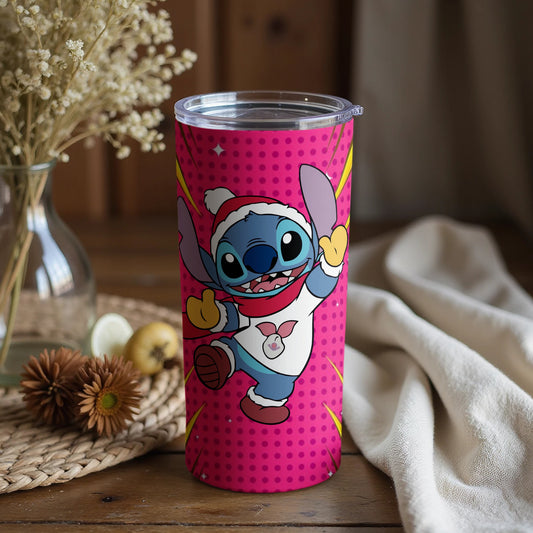 Colorful Stitch Tumbler with Fun Character Design