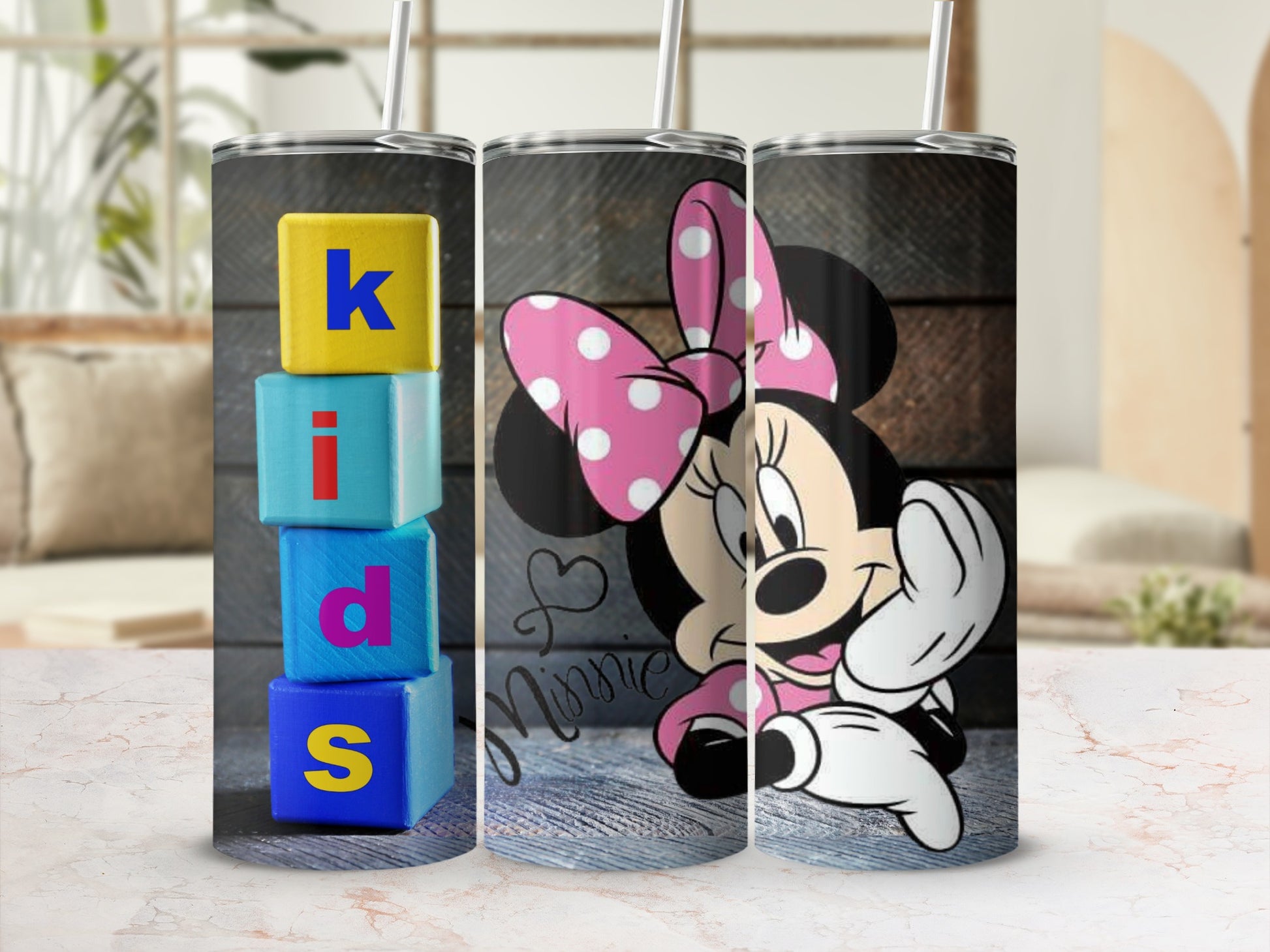 Colorful Cartoon Character Kids Tumbler for Hydration