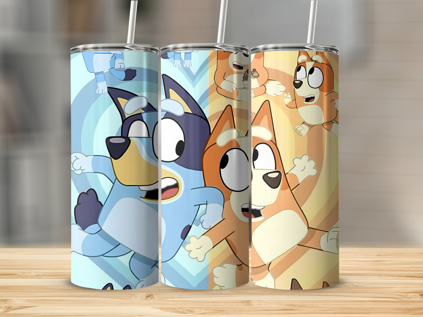 Cute Animated Dog Characters Insulated Tumbler Cup