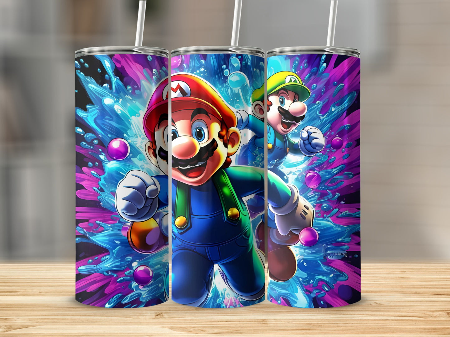 Super Mario and Luigi Vibrant Tumblers Flask