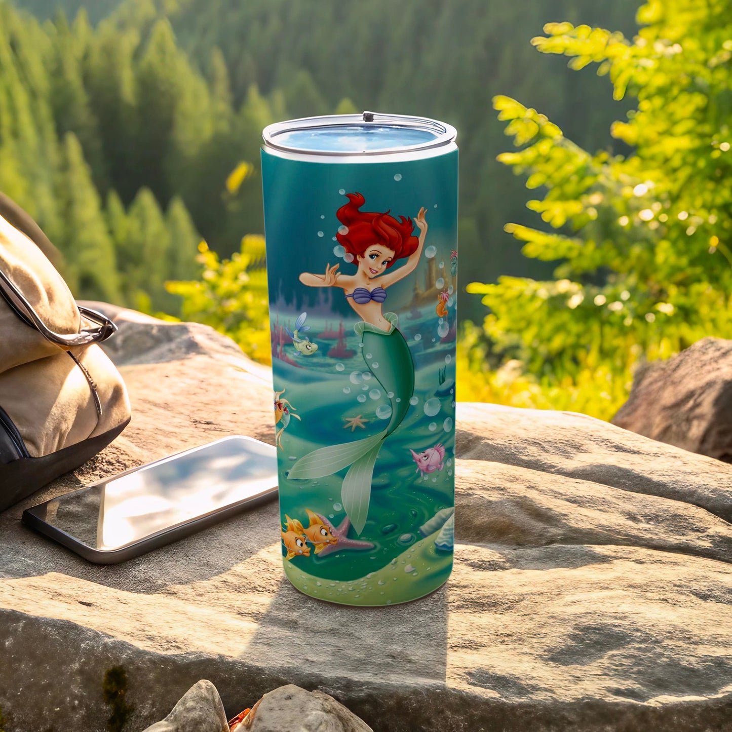 Vibrant Mermaid Design Insulated Tumbler for Kids