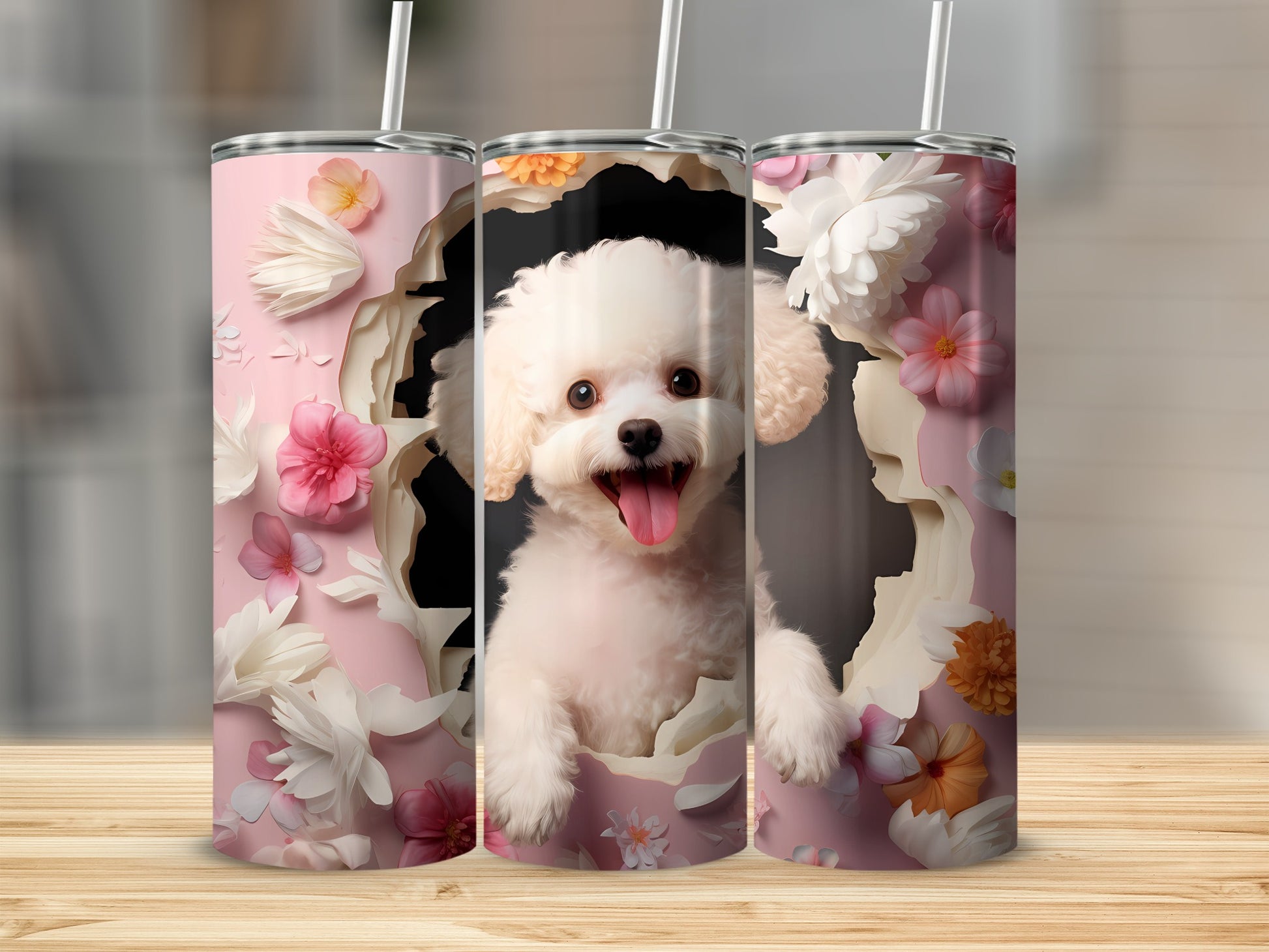 Cute Puppy Dog Pink Flowers Artistic Aesthetic Tumbler product type
Puppy
Dog
Poodle
BichonFrise
PinkFlowers
FloralDesign
CuteDog
HappyPup
PetLover
PaperCutArt
Aesthetic
Tumbler
Drinkware
GiftIdea
AnimalDesign
WhiteFlowers
Doggie
SweetPet
UniqueDesign
BeverageHolder