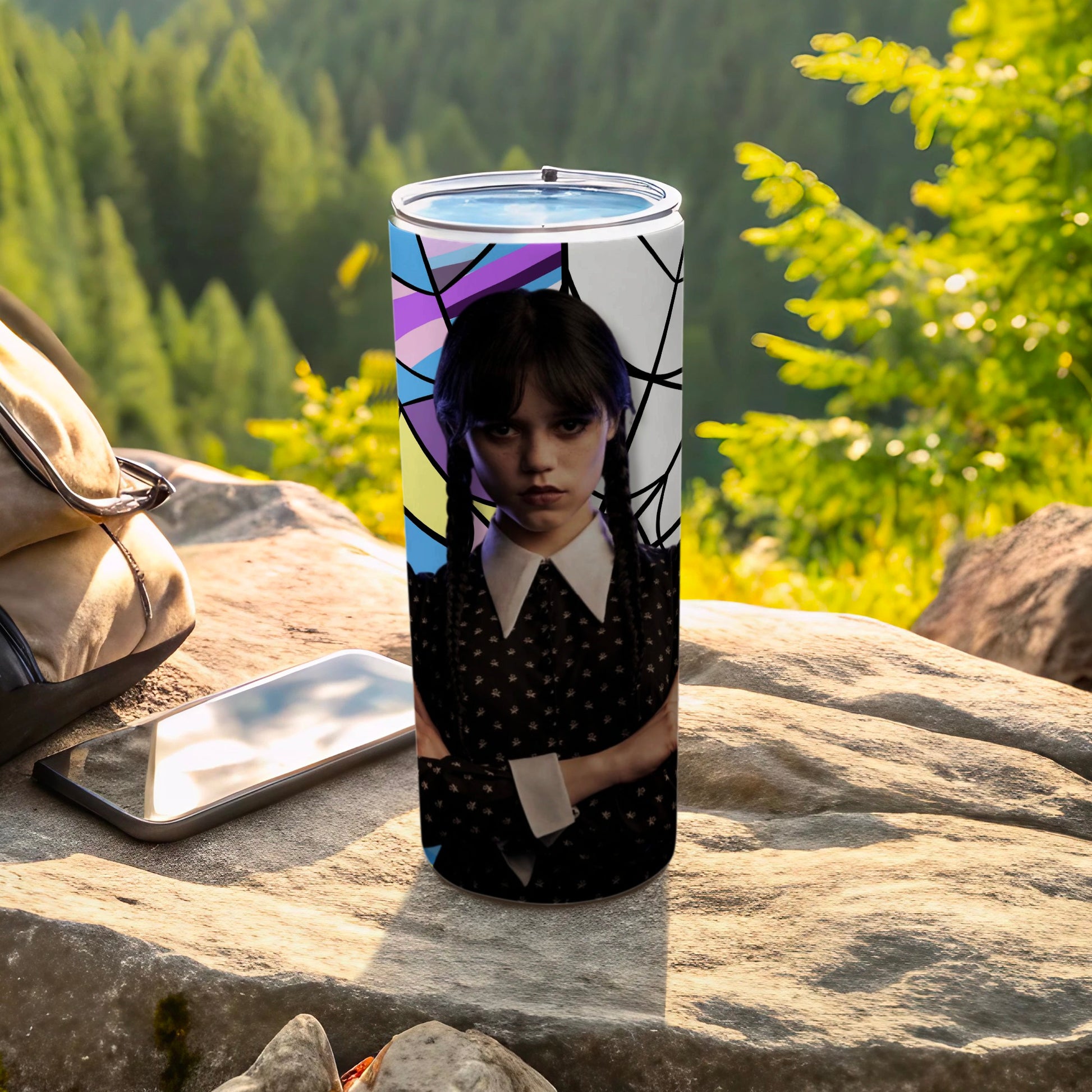 Vibrant Color Wednesday Character Design Tumbler product