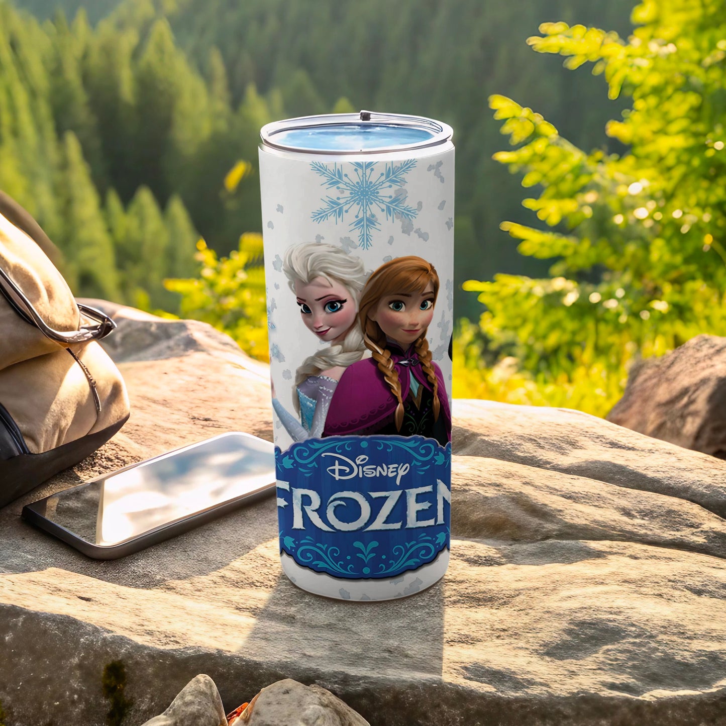 Disney Frozen Anna and Elsa Travel Tumbler 21oz