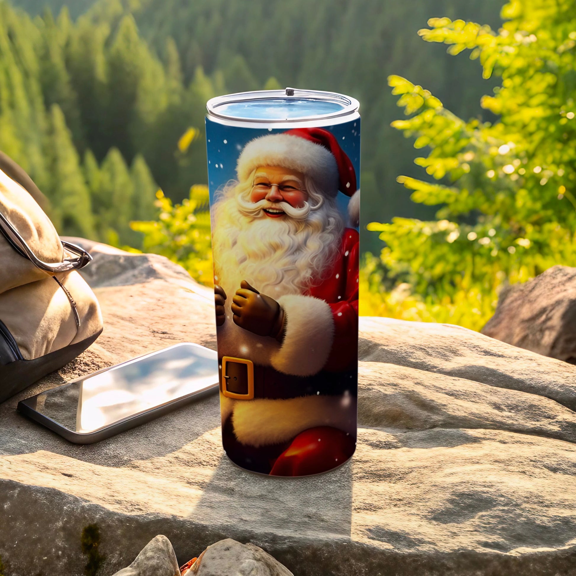 Smiling Santa Claus Insulated Travel Tumbler Product