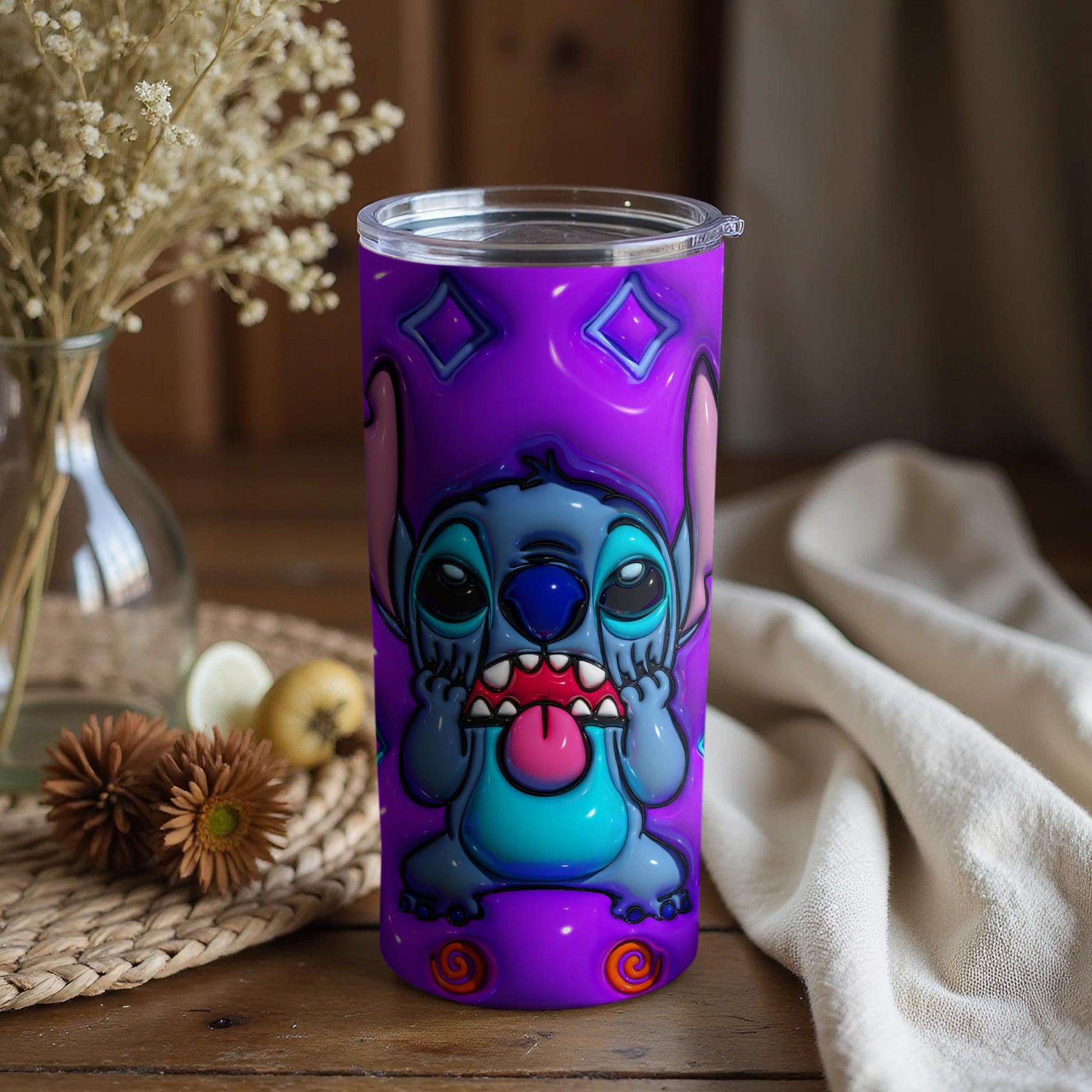 Vibrant Hilarious Alien Character Insulated Tumbler