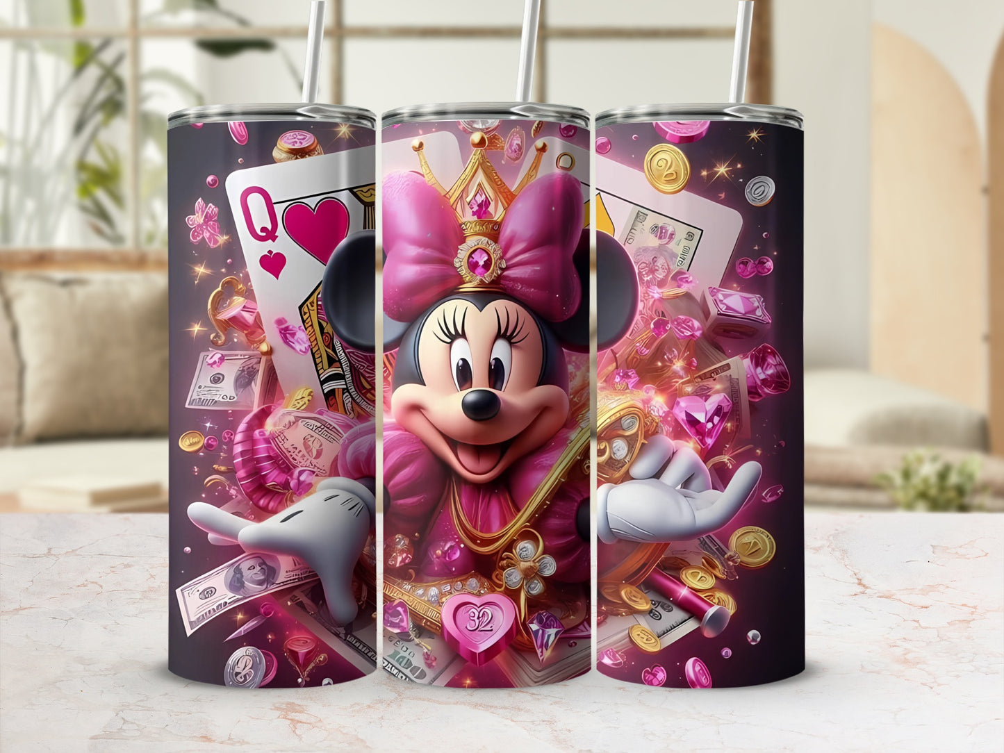Minnie Mouse Queen Design Insulated Tumbler