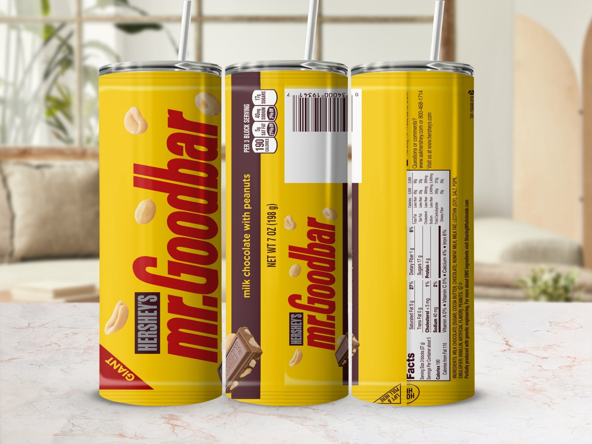 HERSHEY'S mr.Goodbar milk chocolate with peanuts GIANT tumbler product type