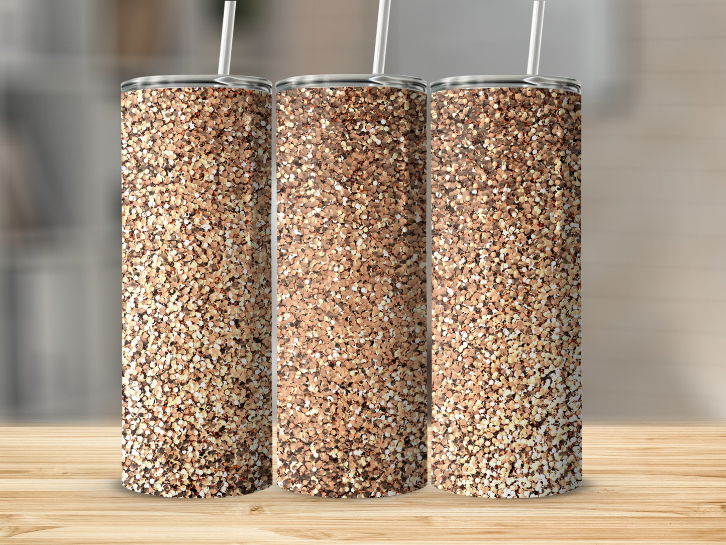 Glittering Sparkle Elegant Tumbler for Trendy Use