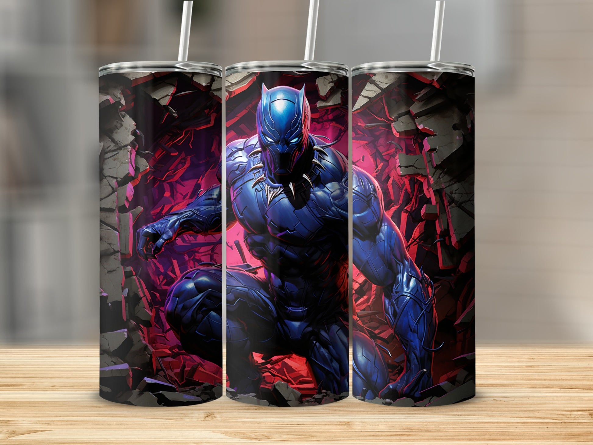 Marvel Black Panther Tumblers Stainless Steel Flask