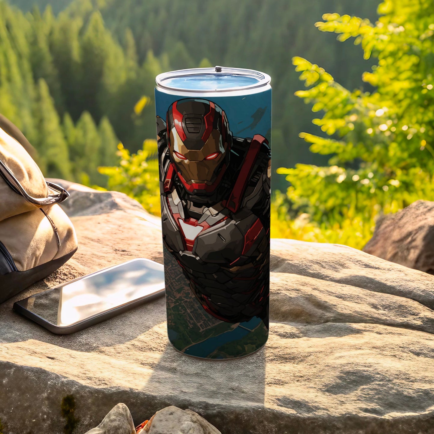 Superhero Armor Design Outdoor Insulated Tumbler