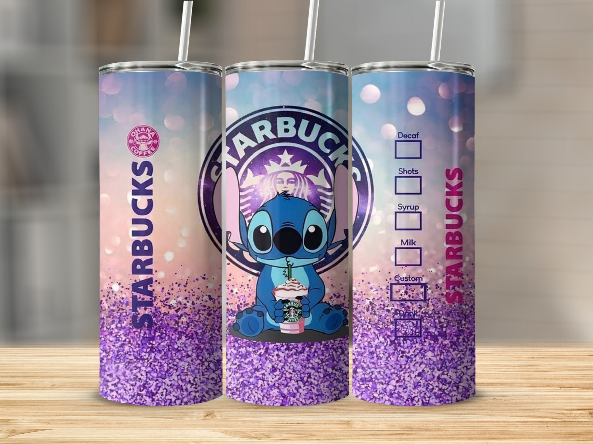 Cute Stitch Starbucks Design Tumbler for Coffee Lovers