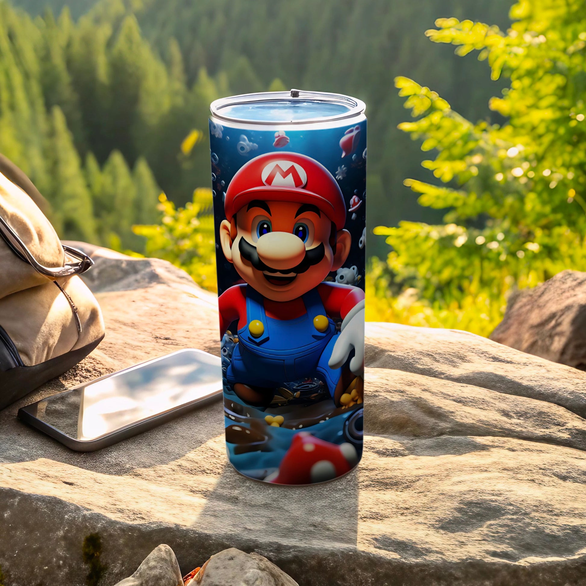 Vibrant Mario Adventure Insulated Tumbler for Gamers