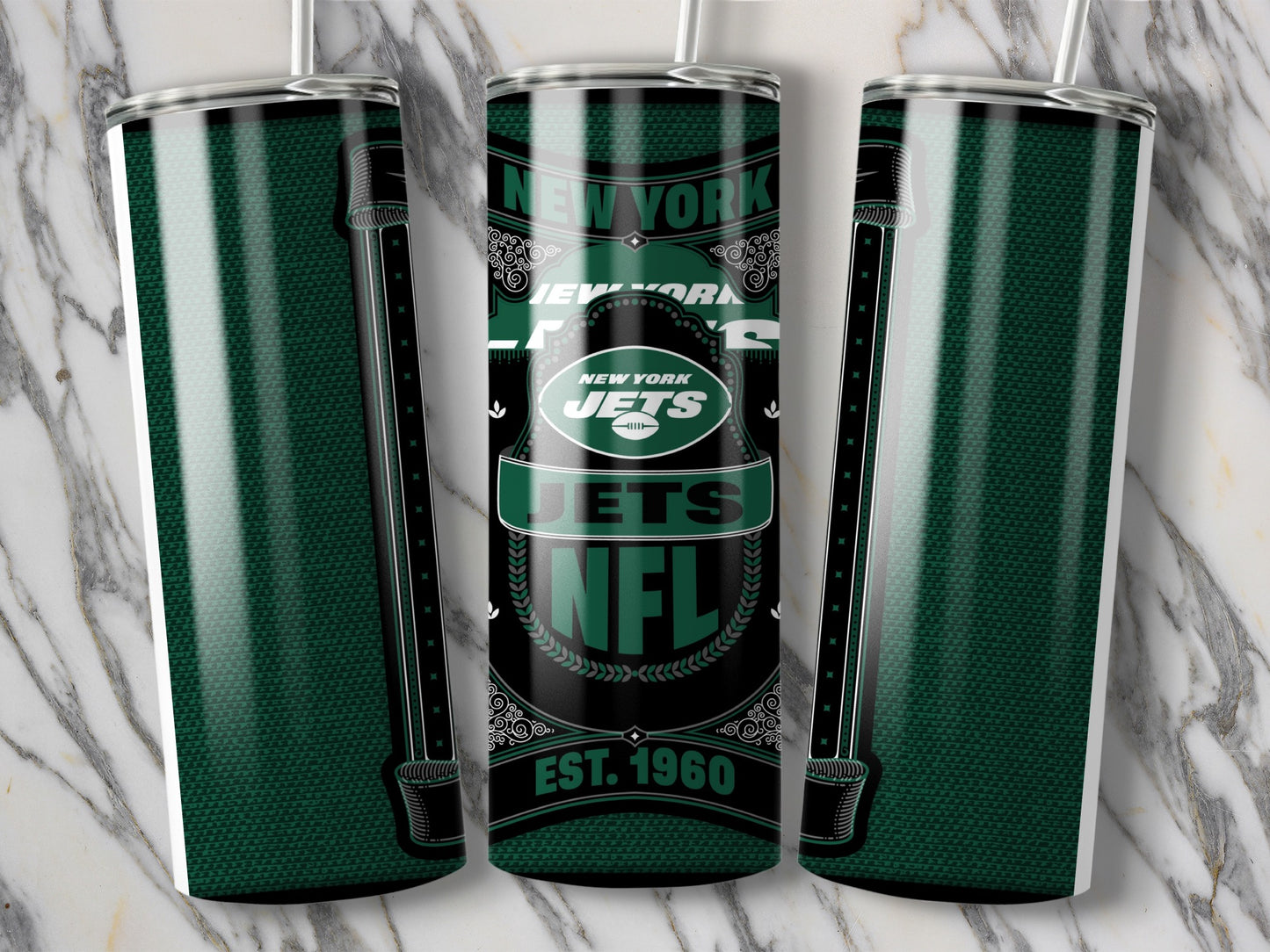 New York Jets NFL Established 1960 Design Tumbler
