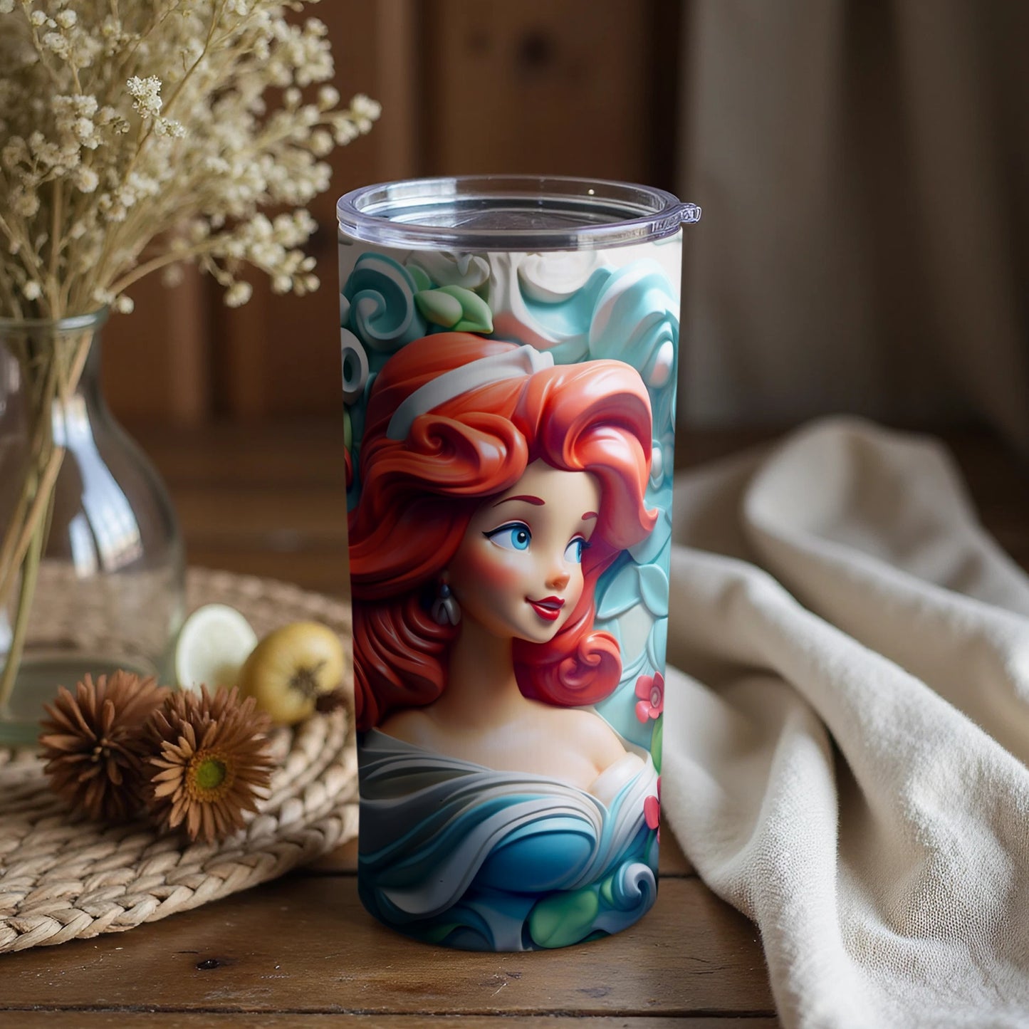Vibrant Ariel Design Insulated Travel Tumbler product