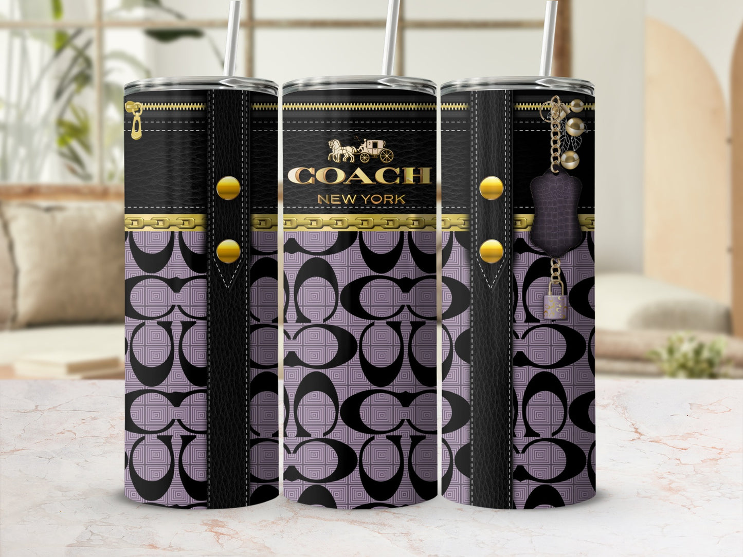 Coach New York Designer Insulated Tumbler Cup