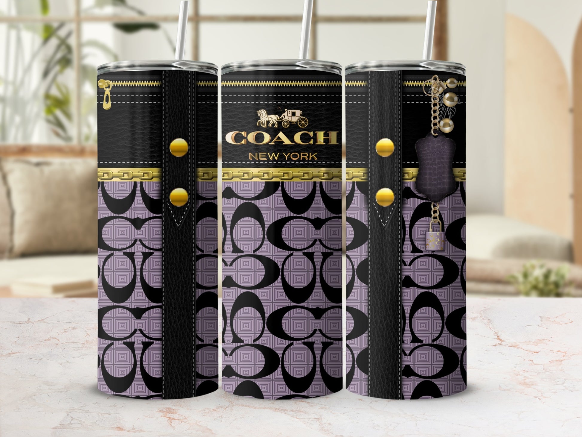 Coach New York Designer Insulated Tumbler Cup