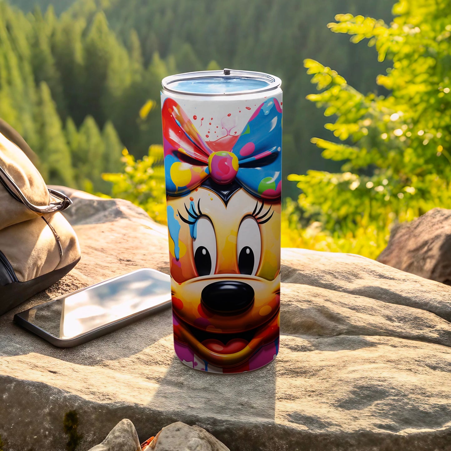 Colorful Cartoon Character Design Travel Tumbler