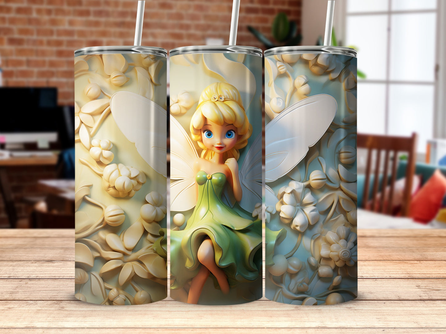 Fairy with Wings Fantasy Art Insulated Tumbler