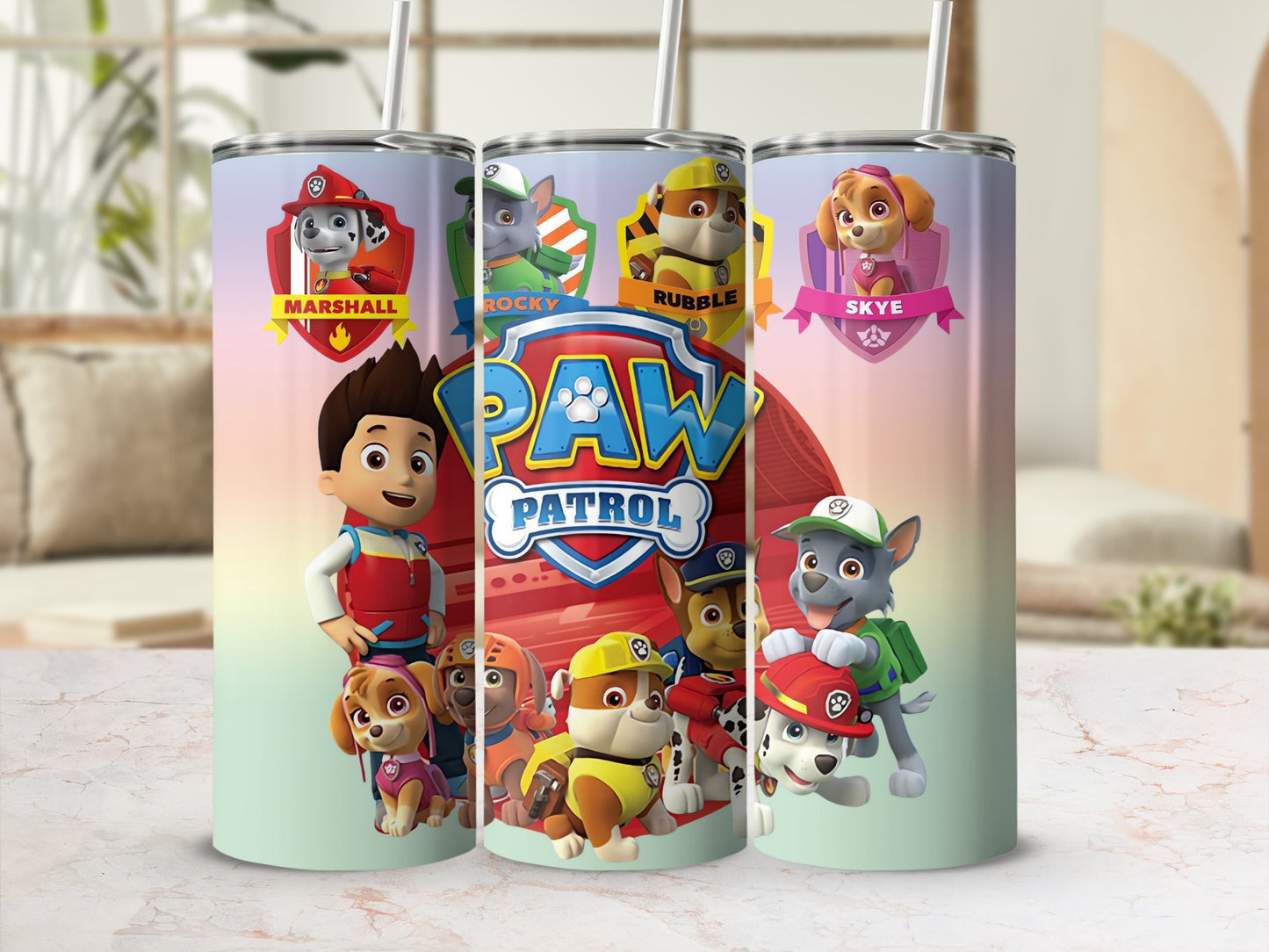 Paw Patrol Characters Themed Tumbler for Kids