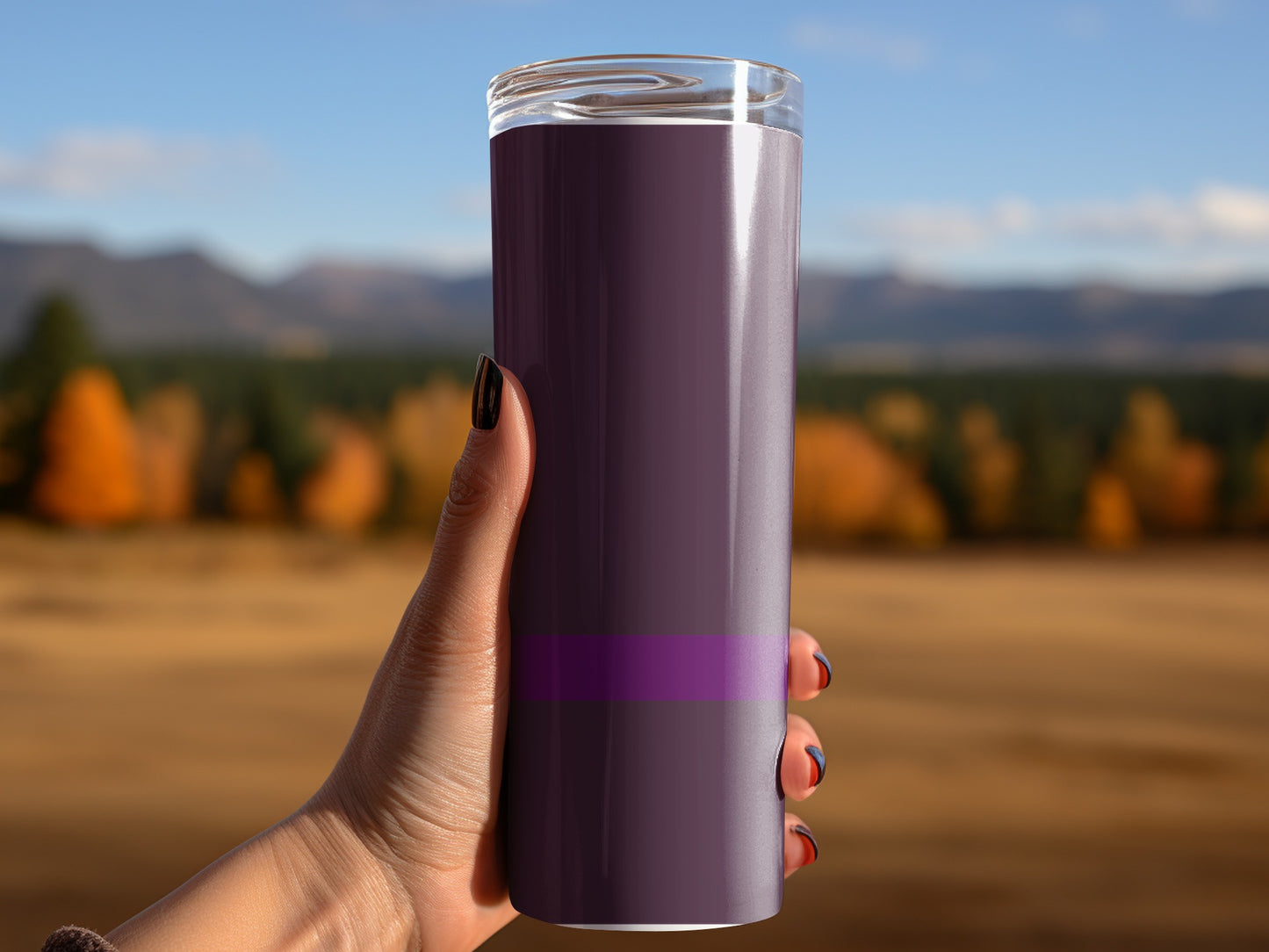Hawkeye Designs on Dark Purple Tumblers