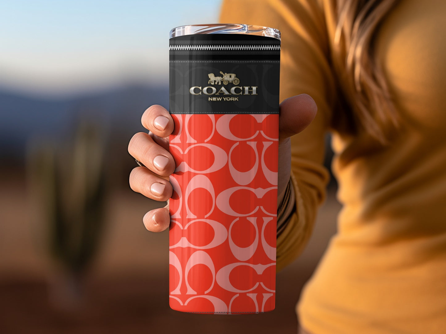 Stylish Coach New York Insulated Travel Mug
