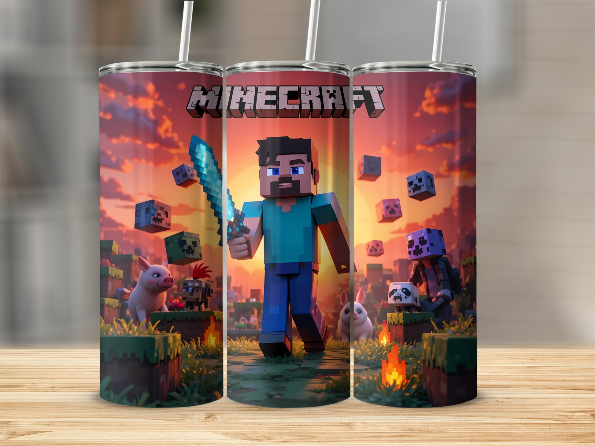 Minecraft Design Art Insulated Drinkware for Fans