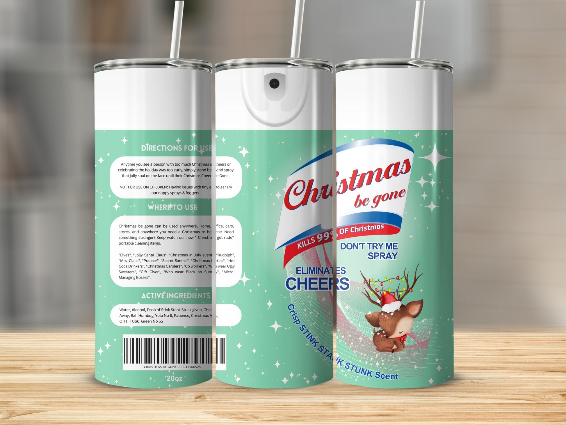 Christmas Be Gone Eliminates Cheers Don't Try Me Spray