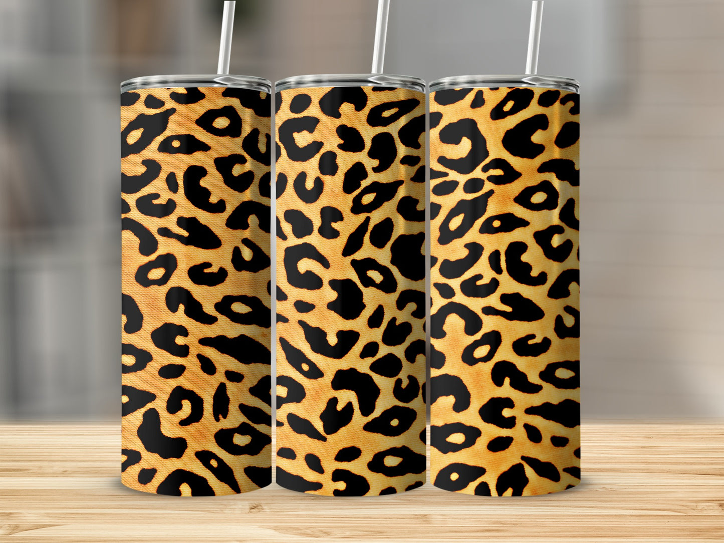 Leopard Print Tumbler Unique Design Tumbler Cup