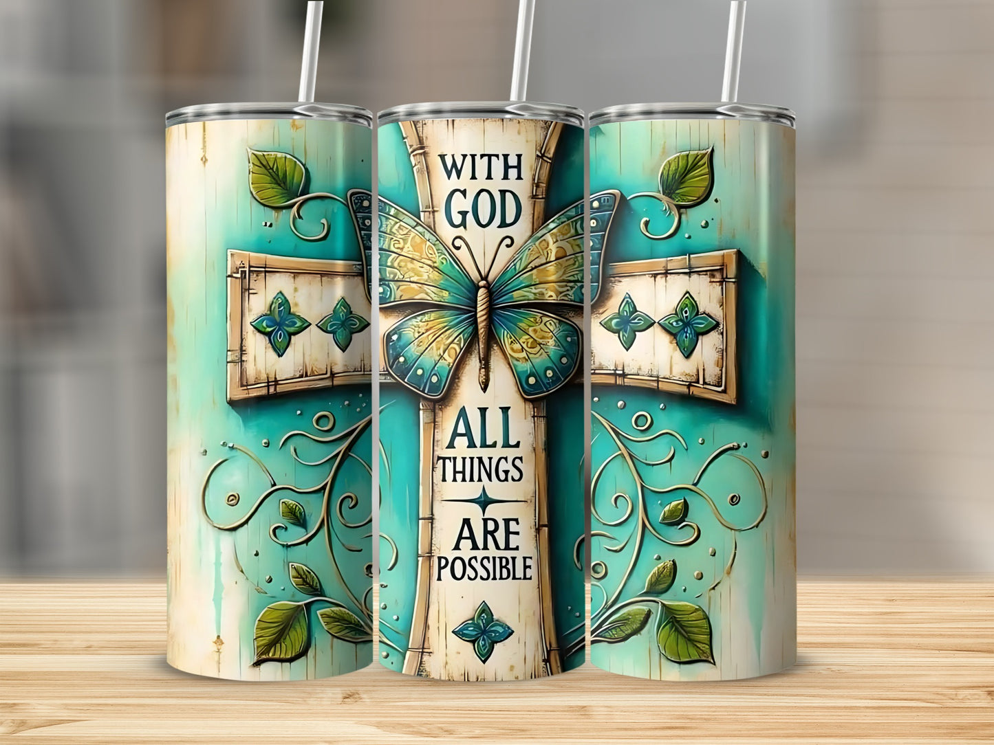 With God All Things Are Possible Tumbler