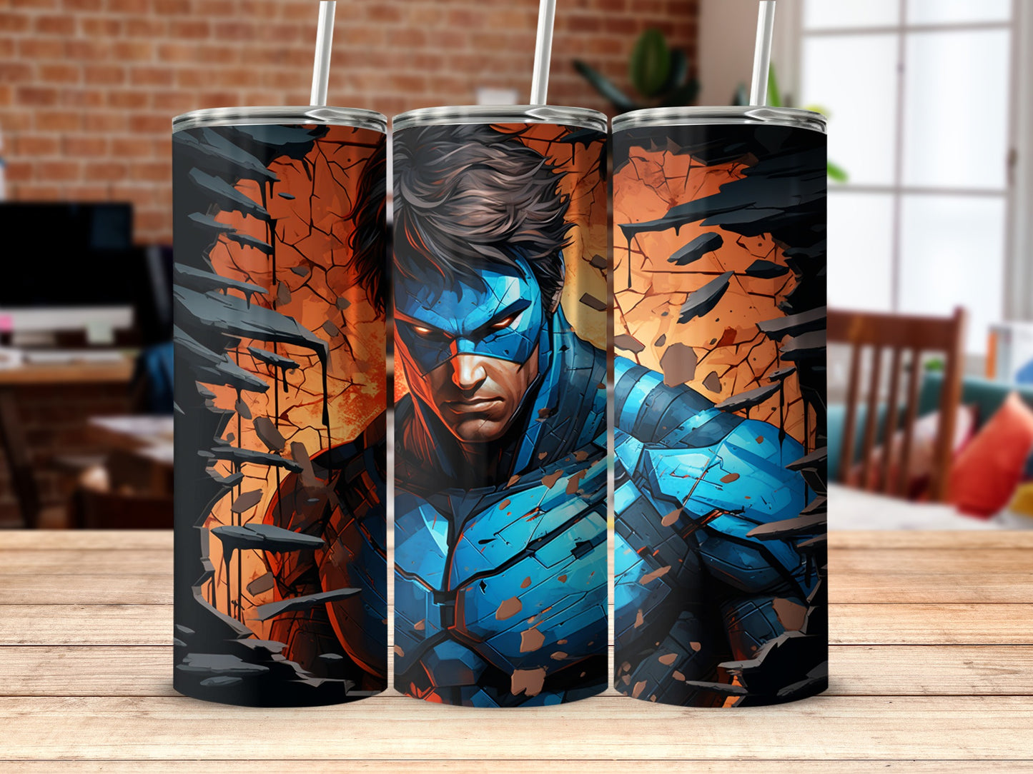 Heroic Comic Style Character Tumbler product