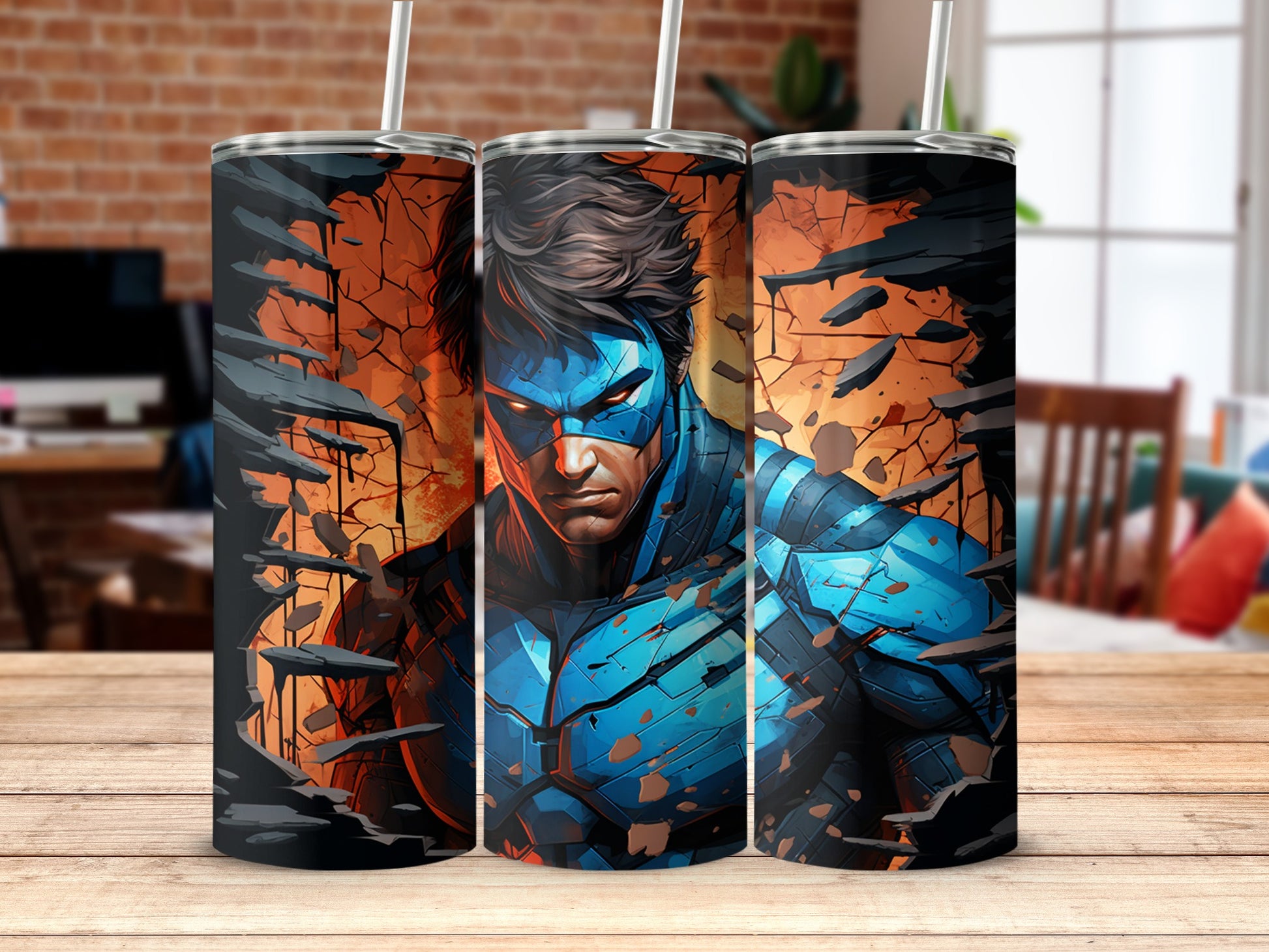 Heroic Comic Style Character Tumbler product