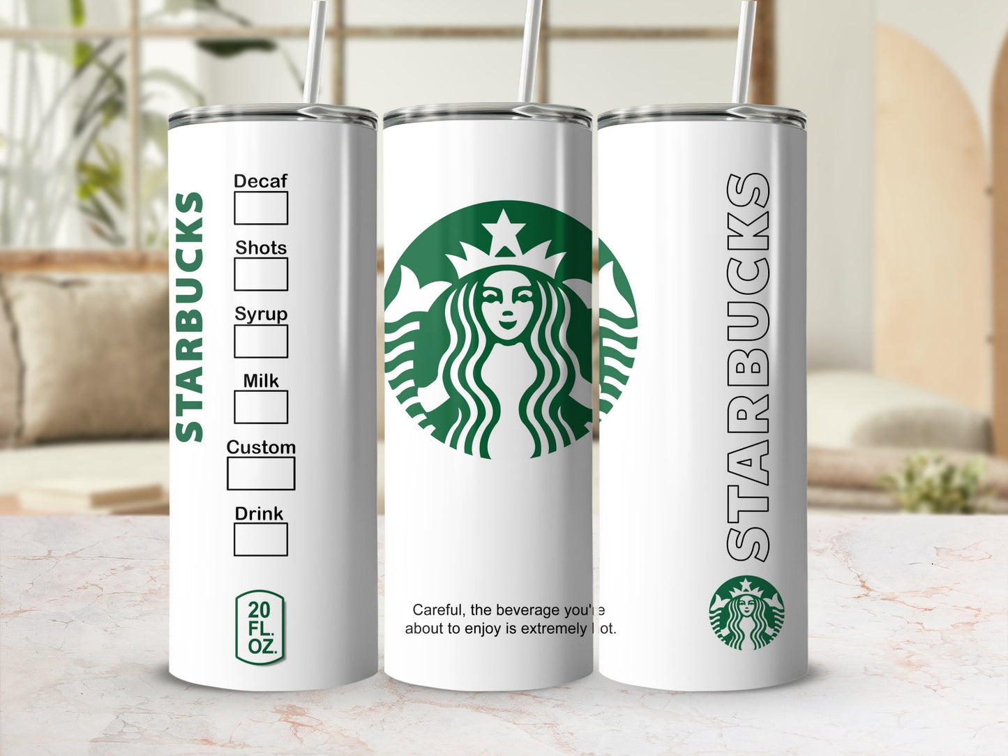 Starbucks Siren Logo 20 oz Checklist Tumbler product type