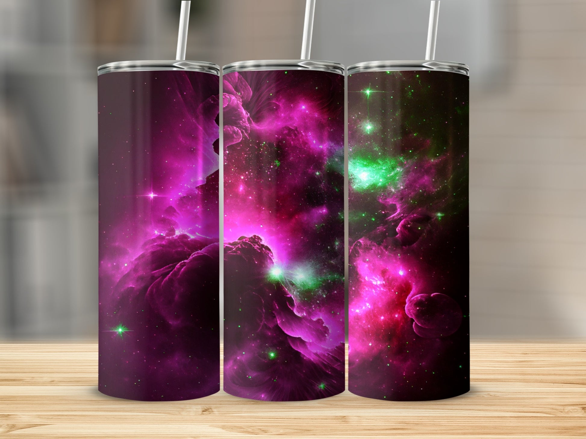Vibrant Galaxy Print Insulated Tumbler Cup 20oz