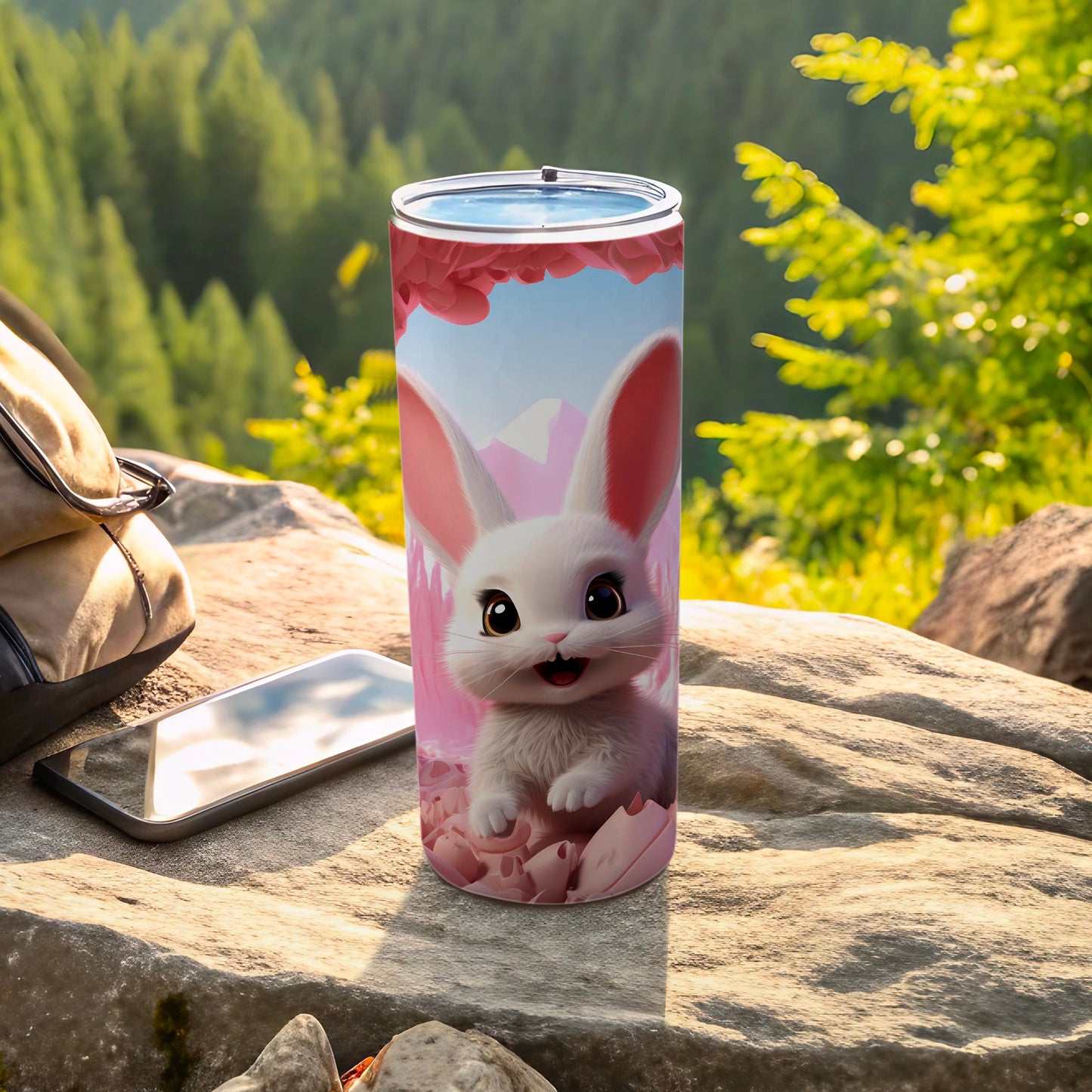 Cute Animated Bunny Stainless Steel Travel Mug