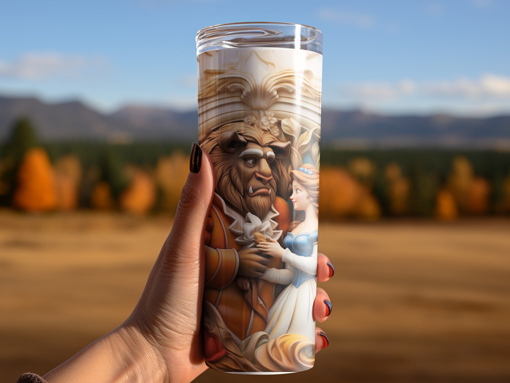 Beauty and the Beast Enchanting Travel Mug