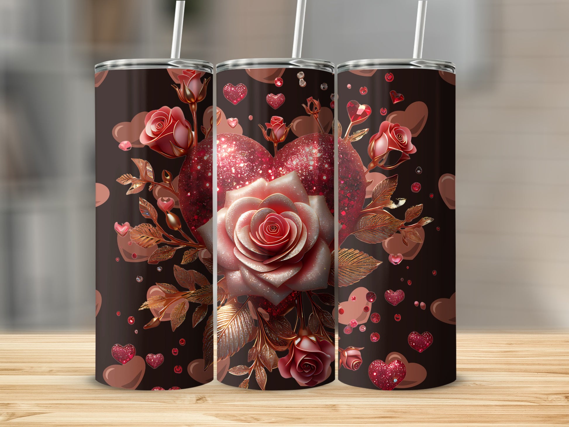 Romantic Rose Heart Design For Valentine's Day Gift