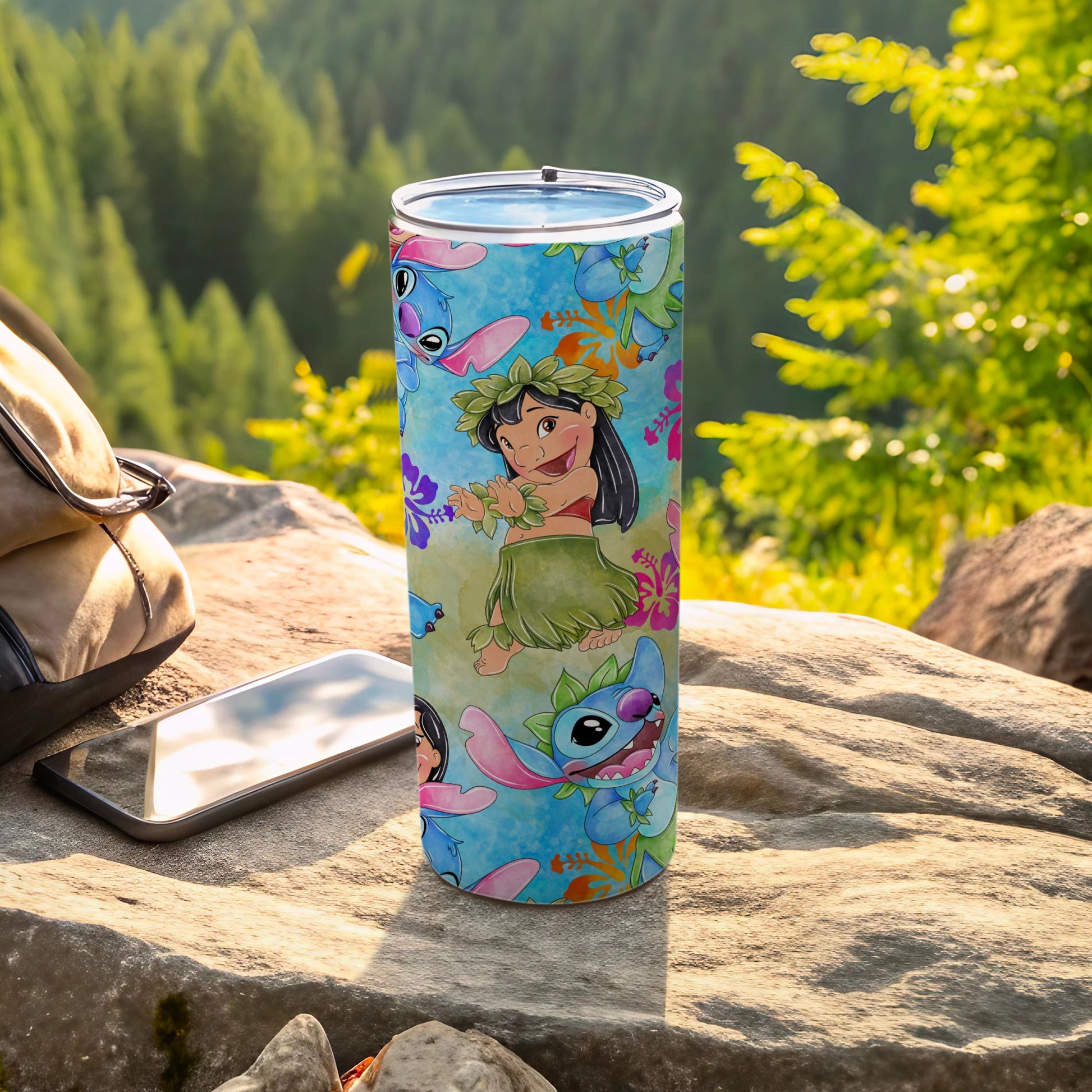 Vibrant Cartoon Character Travel Tumbler for Adventure
