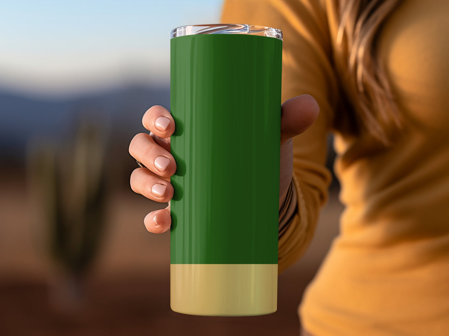 Remington Gold Text On Green Background Modern Tumblers